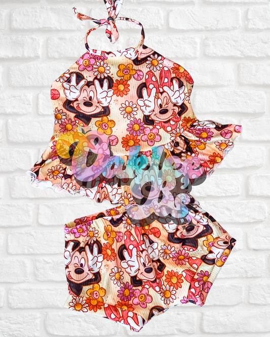 Minnie Olive Top & Shorties