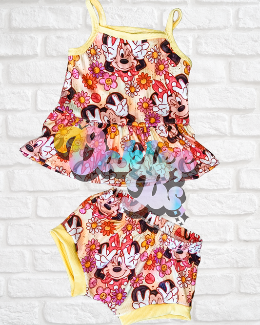 Minnie Cami Peplum & Shorties