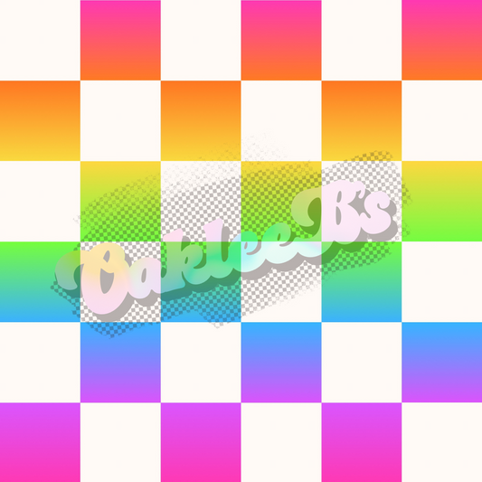Rainbow Checks Made to Order Single Items