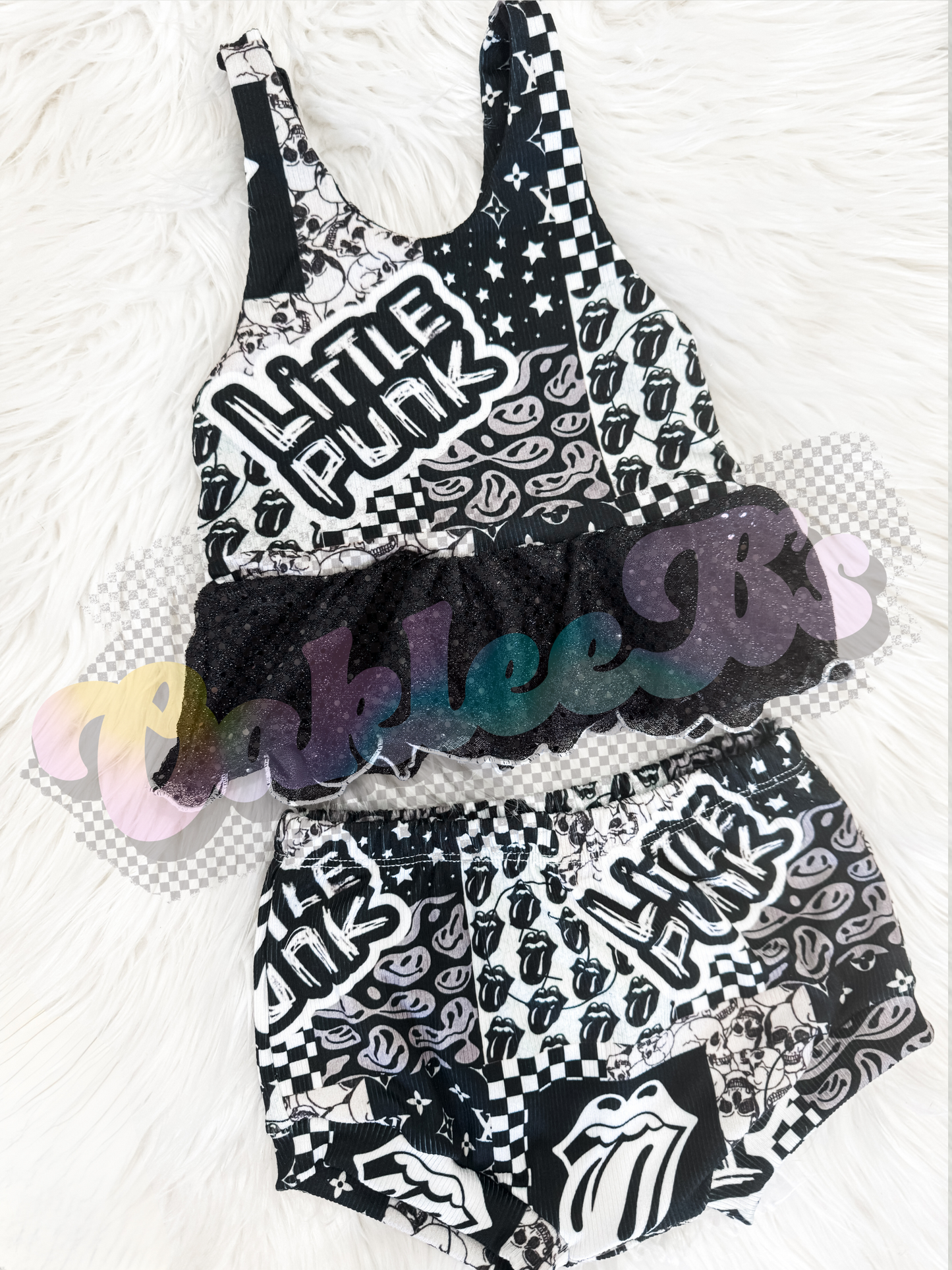 Little Punk Paisley Top & Shorties