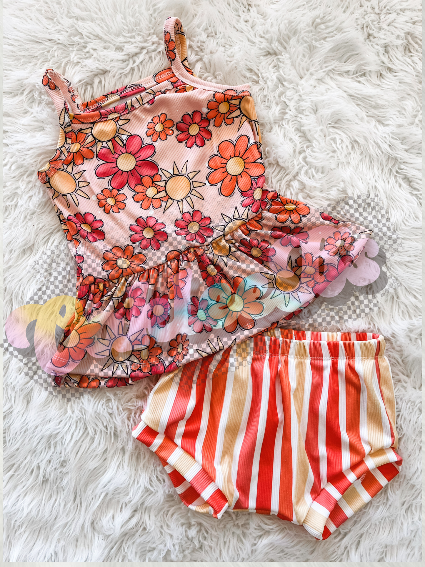 Summer Floral Cami Peplum & Shorties