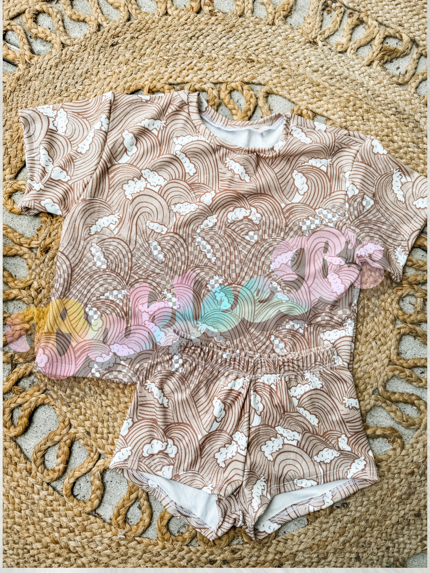 Waves Oversized Tee & Breezy Shorts