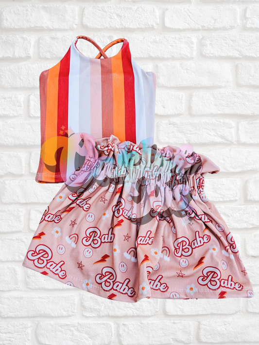 Babe Willow Paperbag Skirt & Brielle Top