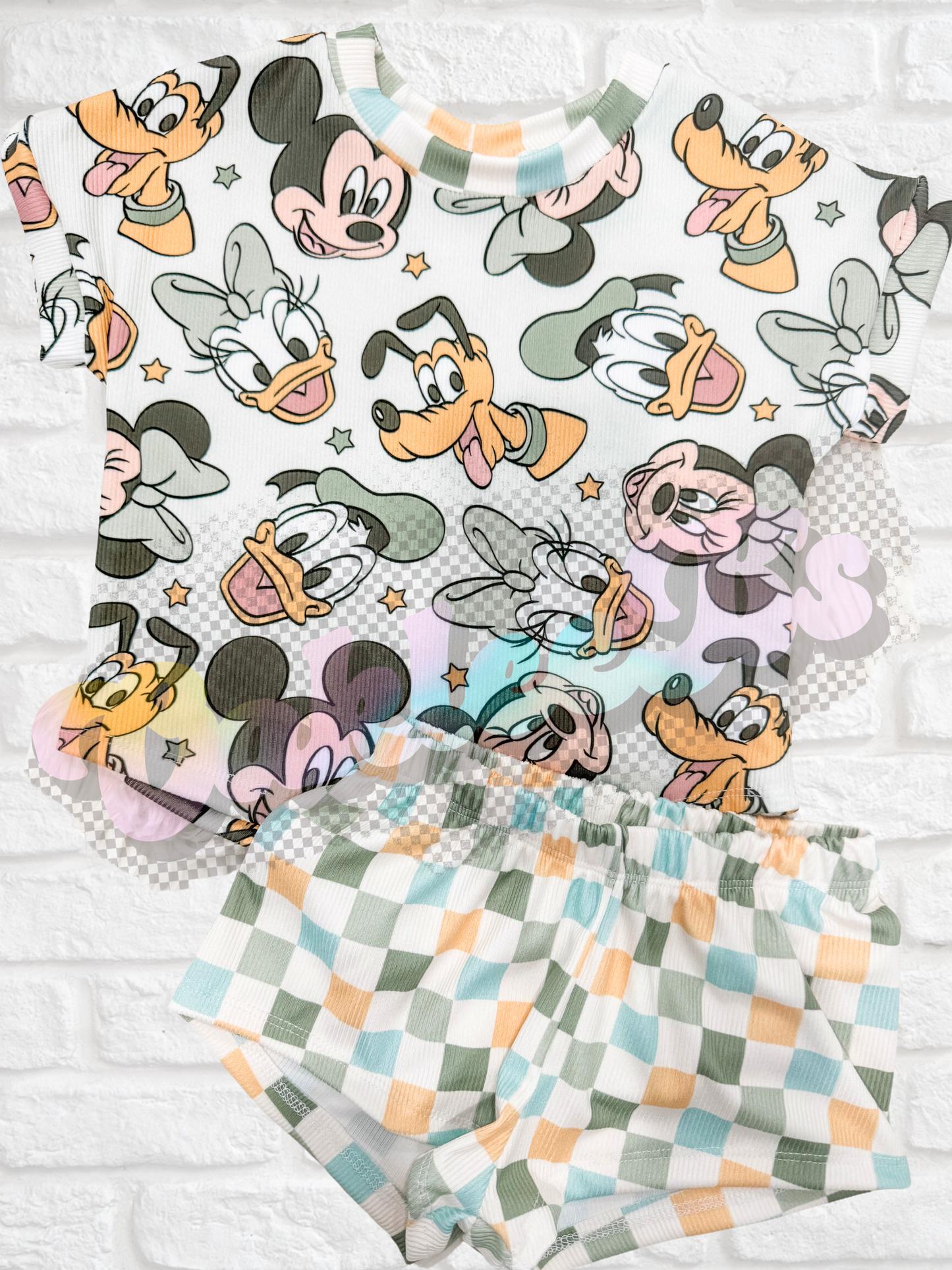 Lucky Mouse Short Sleeve Dolman & Breezy Shorts