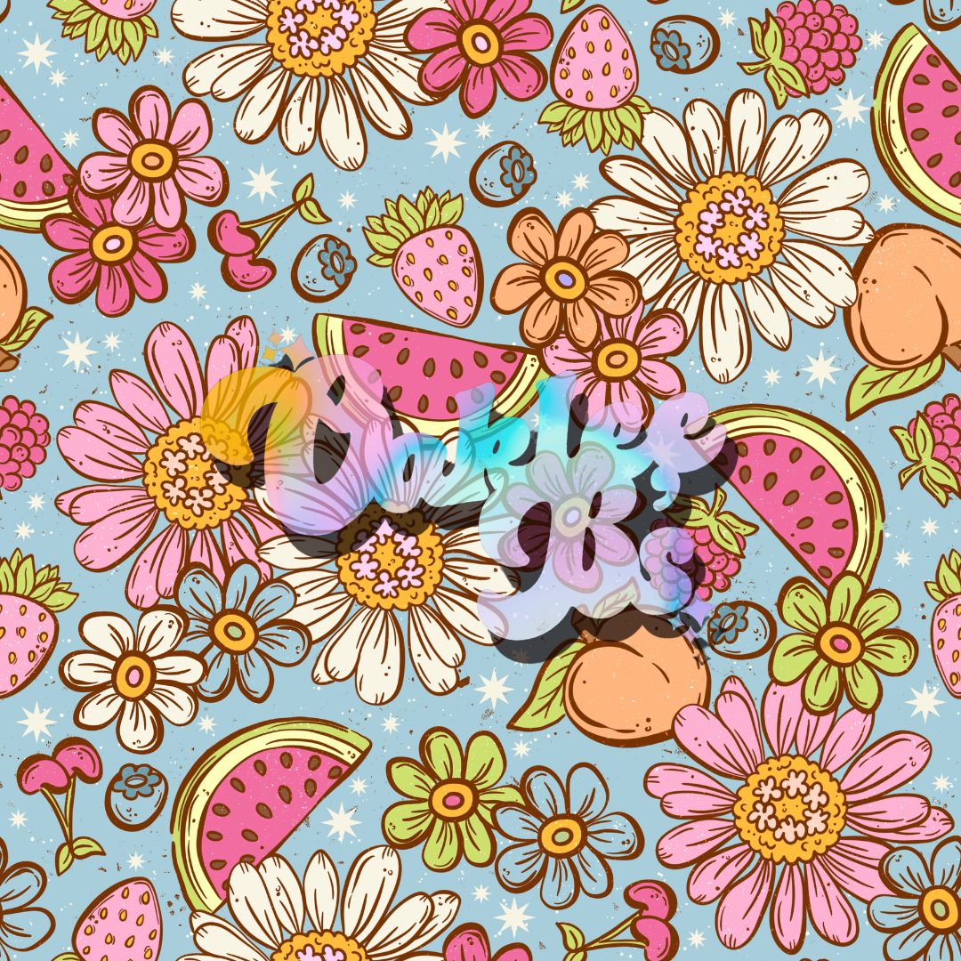 Watermelon Floral Made to Order Single Items (Made in rib unless you select a swim item)